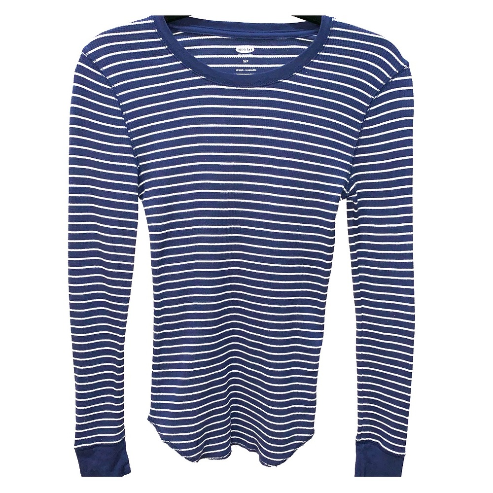 Blue and white striped long sleeve sweater😊😊😊